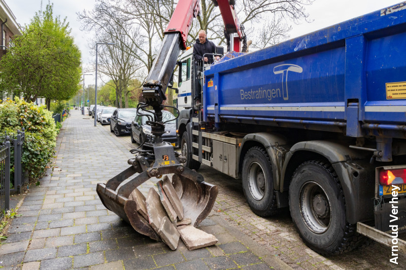 Gratis ophaalservice gewipte tegels